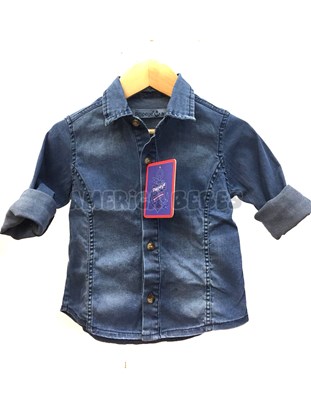 CAMISA MANGA LARGA BLANCA CUELLO MAO  PARA BEBE. POPEYE
