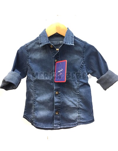CAMISA MANGA LARGA BLANCA CUELLO MAO  PARA BEBE. POPEYE