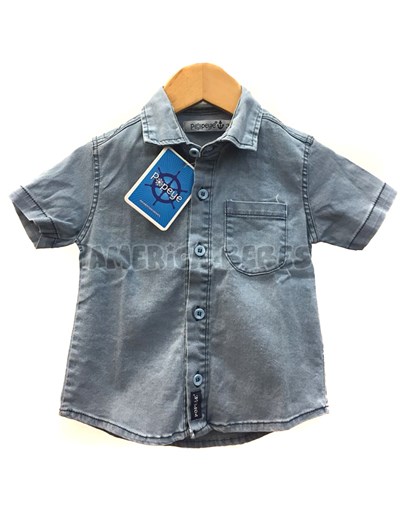 CAMISA MANG ALRGA PARA BEBE ESTAMPA PLUIMITAS. POPEYE
