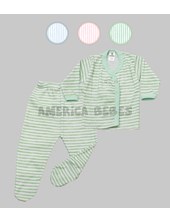 Conjunto batita ML y medio osito. Colores surtidos. Gamise.