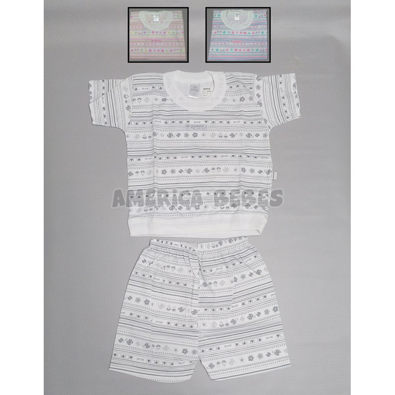 PIJAMA NENA M/C ESTAMPADO. COLORES SURTIDOS. GAMISE