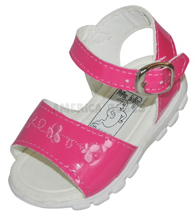 A542 FUCSIA SANDALIA BORDADA PEPES BEBES