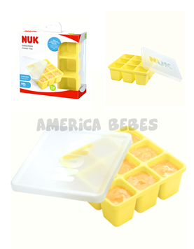 Cubetera para Alimentos NUK Fresh Foods. 9 porciones de 60 ml. Silicona. + 6m. Nuk.