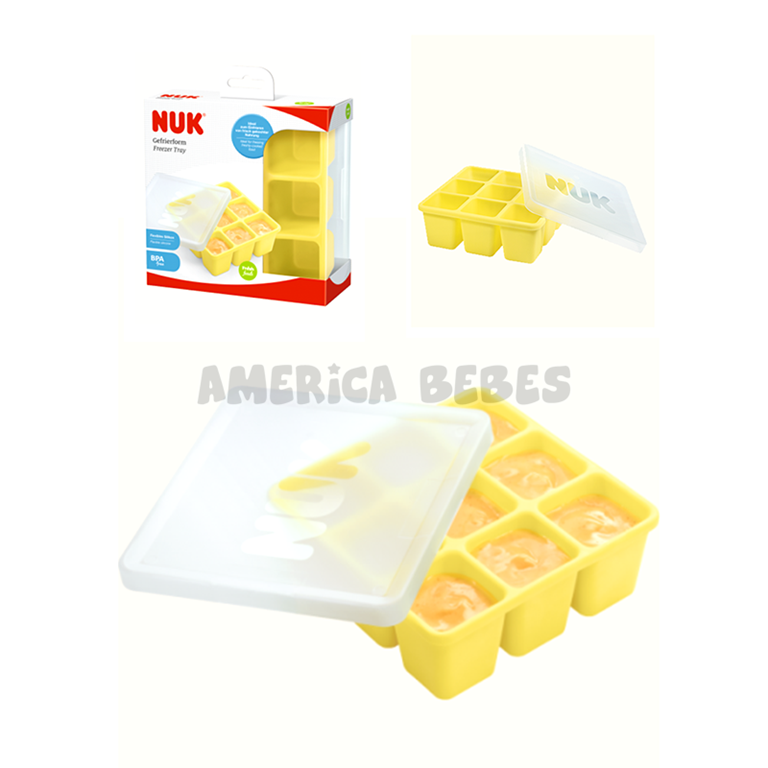 Cubetera para Alimentos NUK Fresh Foods. 9 porciones de 60 ml. Silicona. + 6m. Nuk.