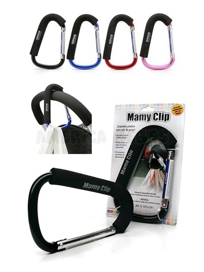 Gancho Universal para cochecito bebe Mamy Clip. Colores surtidos. Baby Innovation.