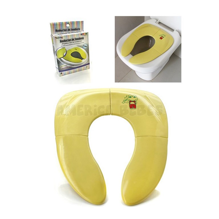 Reductor de inodoro plegable. Trabas internas.Topes antideslizantes. Baby Innovation.