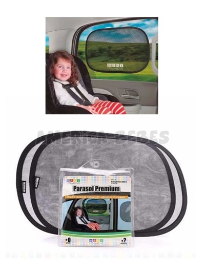 Parasol Premium plegable para auto con sistema de adhesión por estática, sin adhesivos ni sopapas. Baby Innovation.