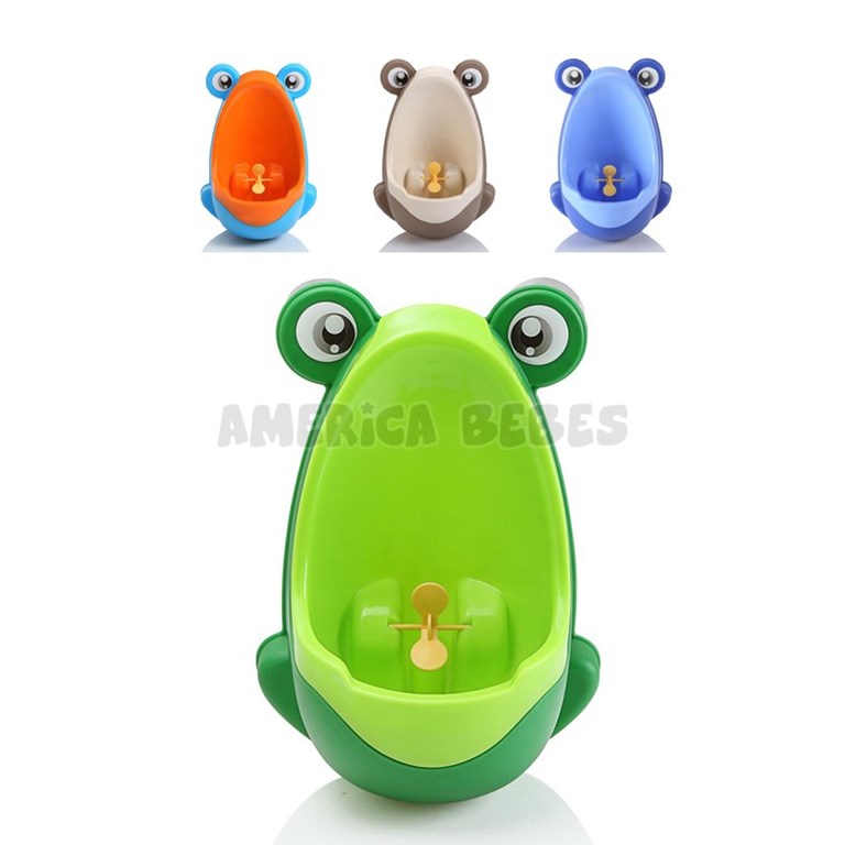 Urinal Mingitorio para nenes, desmontable y doble opción de uso: colgado en la pared o parado en el piso. Con sopapas. Colores surtidos. Baby Innovation.