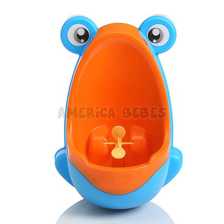Urinal Mingitorio para nenes, desmontable y doble opción de uso: colgado en la pared o parado en el piso. Con sopapas. Colores surtidos. Baby Innovation.