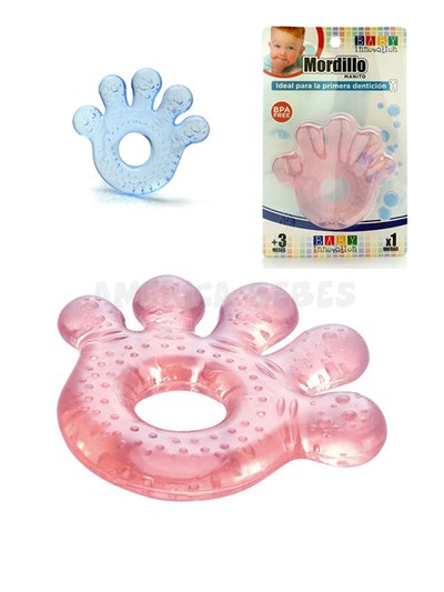 Mordillo Manito. +3m.  Liquido anticongelante. Textura rugosa. Colores surtidos. Baby Innovation.