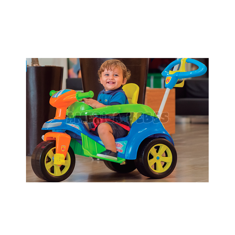 TRICICLO BABY TRIKE AZUL CON ASIENTO RECLINABLE Y APOYA CABEZA BIEMME