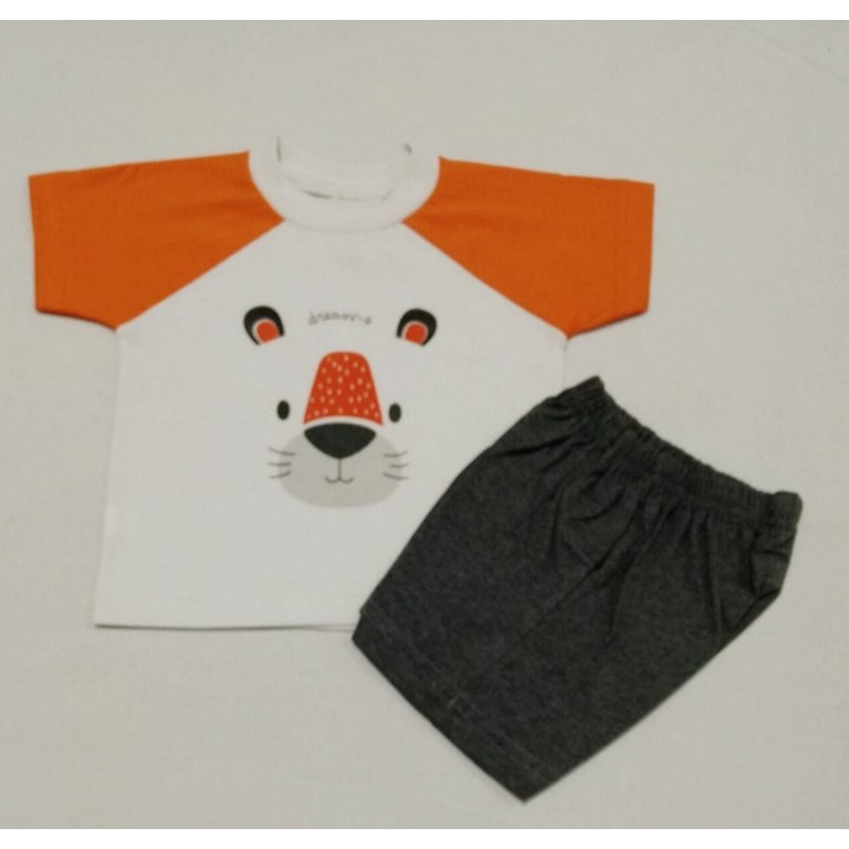 Set 4 piezas, body bordado con ranita y gorro en interlock liso, con chaleco en plush 'pielde oso', nena y varón. Dreams