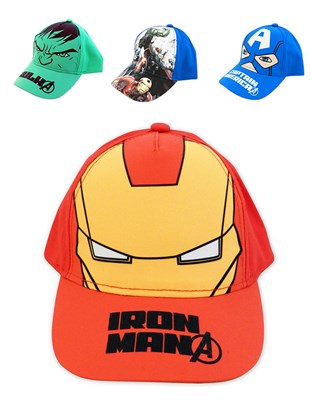 Gorro con visera AVENGERS. Colores surtidos. Disney Licencia.