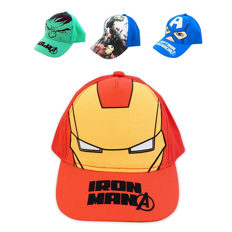 Gorro con visera AVENGERS. Colores surtidos. Disney Licencia.