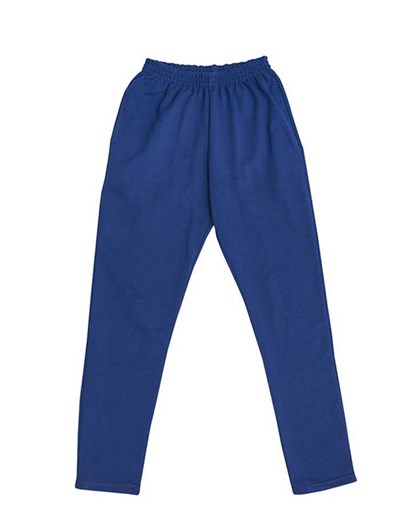 Pantalón de frisa tipo chupín con bolsillos laterales y cintura elastizada. Ely.
