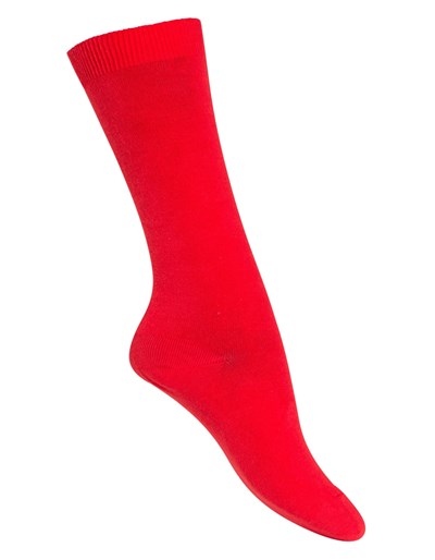 A15042 Media colegial 3/4  lisa ROJO. Stylo.