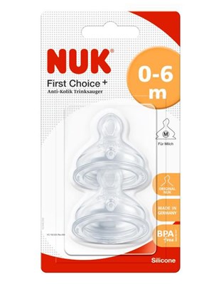 Tetina First Choice plus Silicona M 0-6 meses. Nuk.