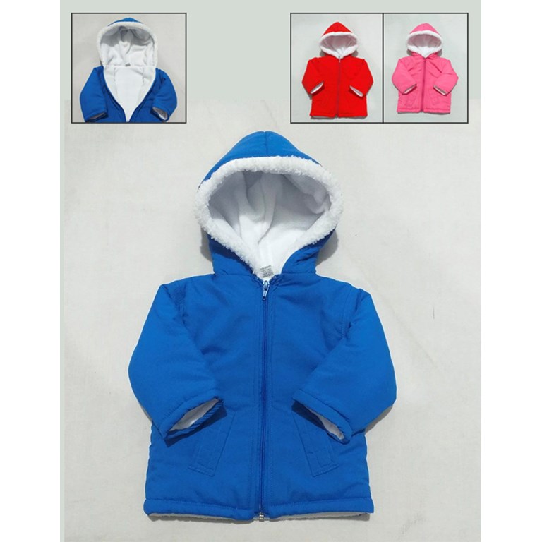 CAMPERA BB FORRADA CON POLAR C/CAPUCHA