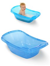 BAÑERA PLASTICA AZUL TRANSLUCIDO 25 LITROS OK BABY