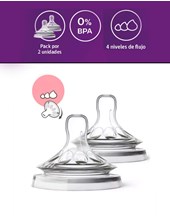 Tetina Natural Avent. Flujo Variable . Blister x 2 Unidades. Philips Avent