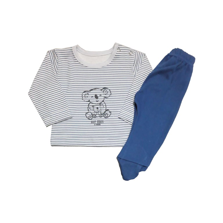 Conjunto beba unisex remera con ranita. Colores surtidos. Dreams.
