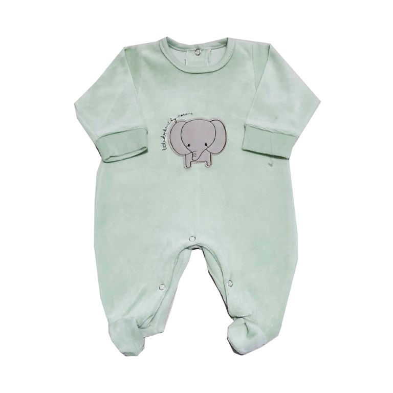 Enterito de Bebe plush con Pie Estampado. Colores surtidos. Dreams