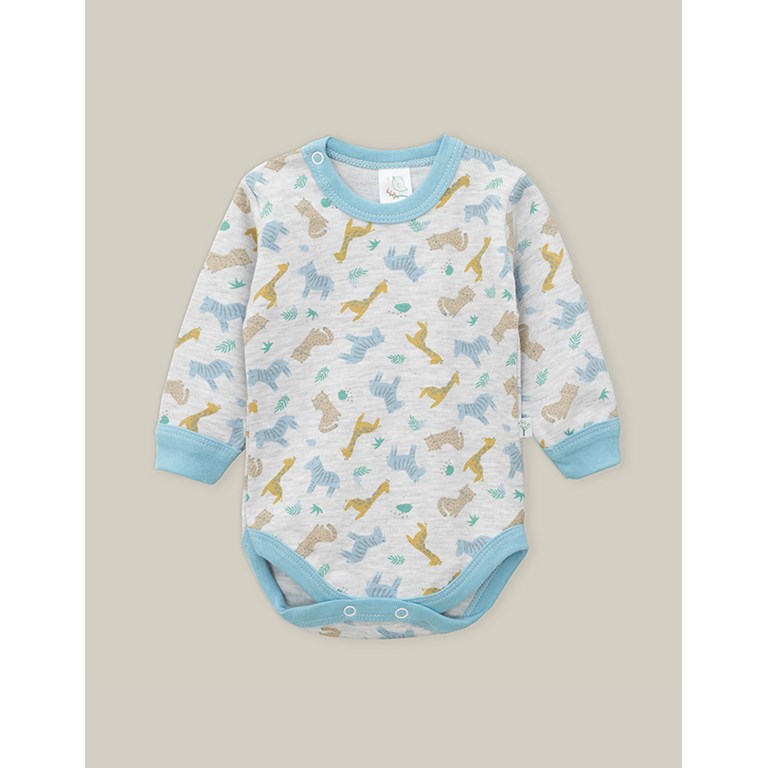 Body Frances con Broche ESTAMPADO. Colores surtidos. Naranjo.