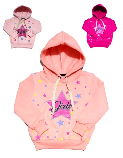 Buzo beba girls estrellas. Colores surtidos. Picante