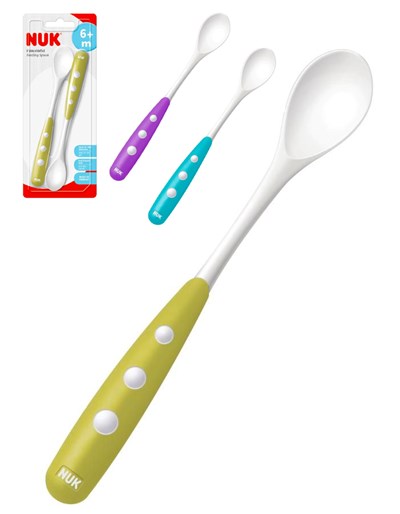 Set de 2 Cucharas Largas - Colores Surtidos. Nuk