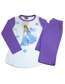 Pijama Manga Larga nena Frozen. Disney