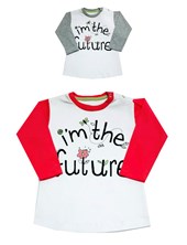 REMERA MANGA LARGA RANGLAN BEBA ESTAMPADA IM THE FUTURE BABY CHEITO
