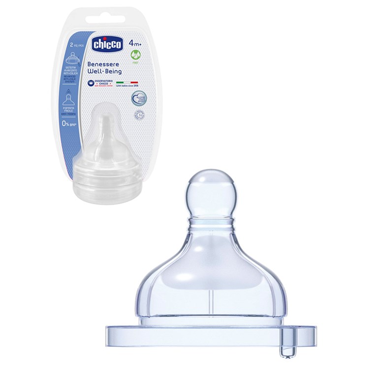 TETINA PERFECT 5 4+ FLUJO RAPIDO CONTIENE 2 PIEZAS CHICCO