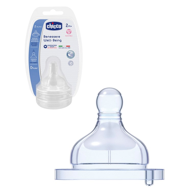TETINA PERFECT 5 2+ FLUJO MEDIO CONTIEN 2 PIEZAS CHICCO