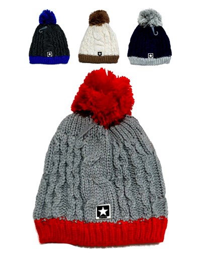 1151-1 Gorro forrado con corderito, de 2 a 12 años, mac fly