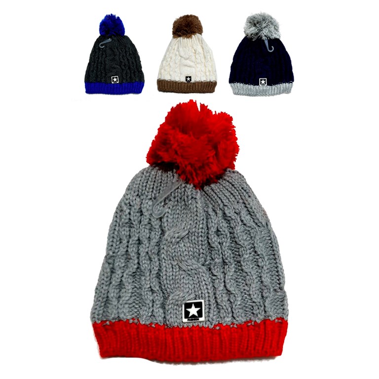 1151-1 Gorro forrado con corderito, de 2 a 12 años, mac fly
