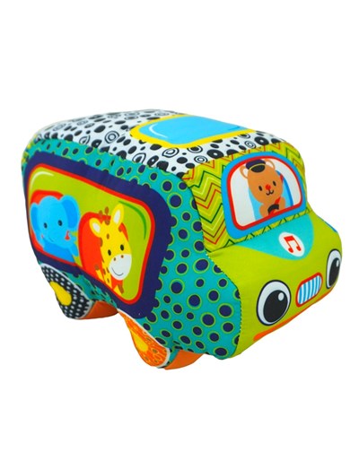 AUTO DE ANIMALES SOFT 9 PULGADAS  WOODY TOYS