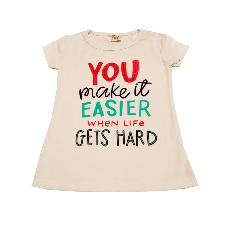 REMERA MANGA CORTA NENA ESTAMPADA EASIER PICANTE