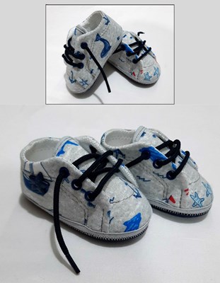 ZAPATILLA BEBE ESTAMPADA BARQUITO GORDITOO