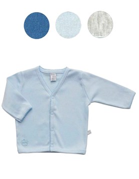 CARDIGAN BEBE VARON ALGODON Y PICOT BABY SKIN