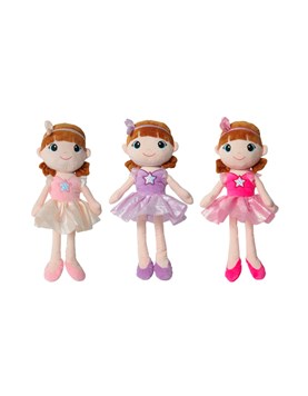MUÑECA BAILARINA CON ESTRELLA MEDIDA:17' WOODY TOYS