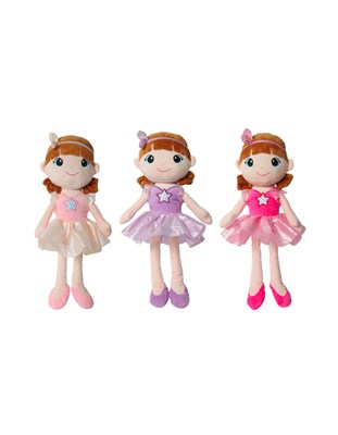 MUÑECA BAILARINA CON ESTRELLA MEDIDA:17' WOODY TOYS