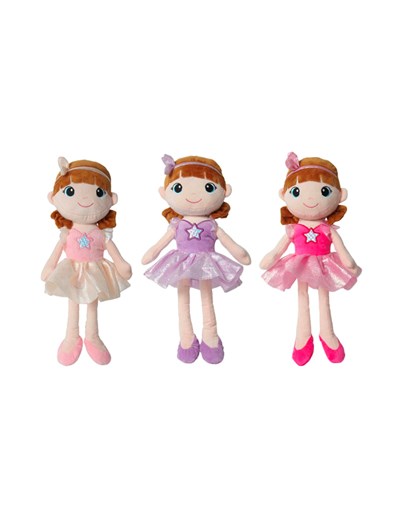 MUÑECA BAILARINA CON ESTRELLA MEDIDA:17' WOODY TOYS