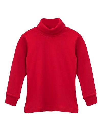 POLERA ALGODON LISO ROJO NARANJO