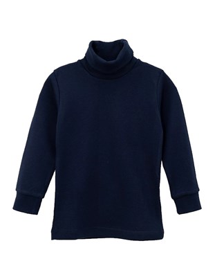 POLERA  ALGODON LISA AZUL NARANJO