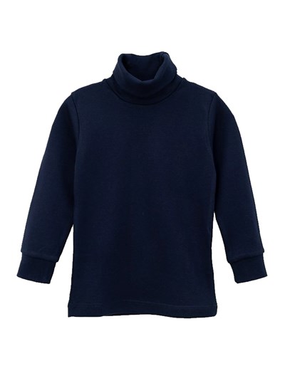 POLERA  ALGODON LISA AZUL NARANJO