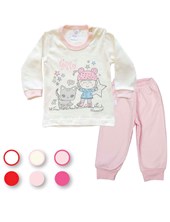 Pijama M/L estampado beba. Colores surtidos. Gamise