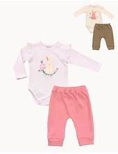 SET BODY ML BORD+PANT ALGODON PILIM