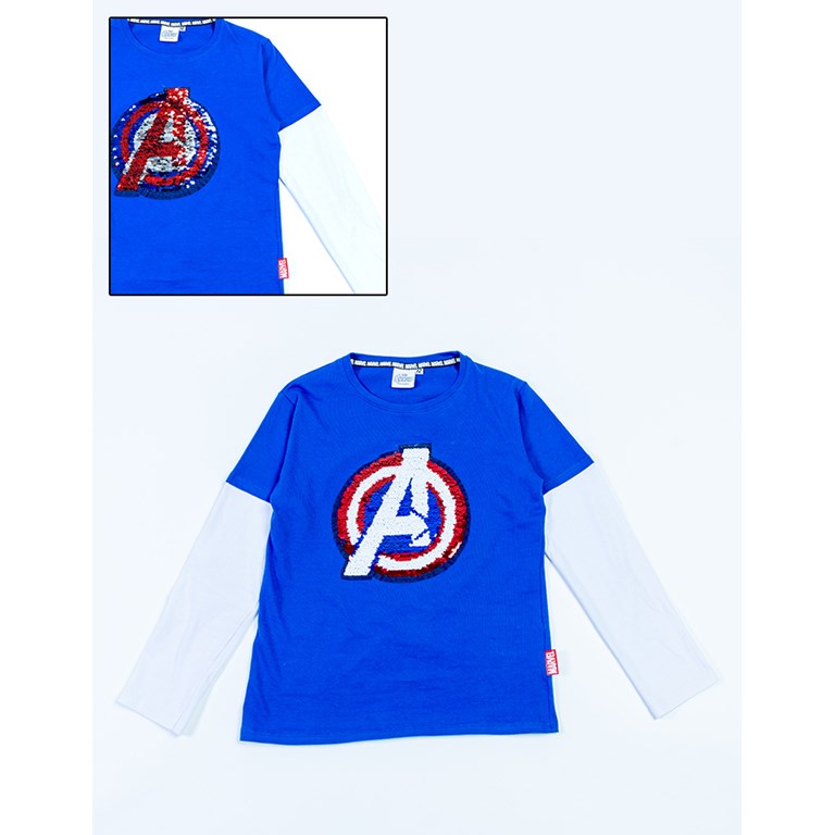 REMERA MANGA LARGA CON LENTEJUELAS REVERSIBLES ADVENGERS DISNEY