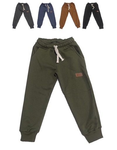 PANTALON FRISA IMPORTADA JOGGER COLOR CON TIRA AJUSTABLE Y PUÑO. COLORES: NEGRO-TOPO-MELANGE. LABENDEL