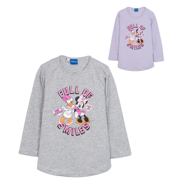 REMERA MANGA LARGA MINNIE Y DAISY SMILE DISNEY